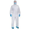 Sirius Protective Products Disposable Protective Polypropylene Coverall, Dust Resistant, Lightweight, Industrial, Size XL, 25PK PP2CV4